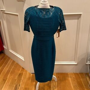 Terrific turquoise dress size 6 + shapewear